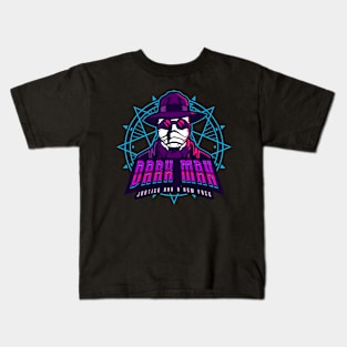 Dark Man Justice Has A New Face Kids T-Shirt